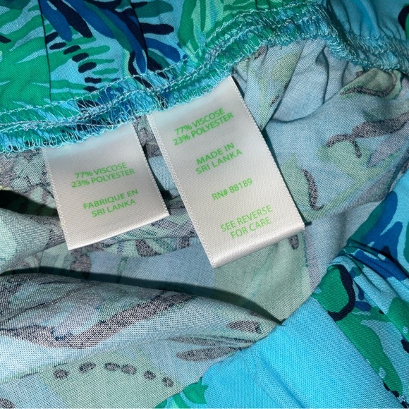 NWT Lilly Pulitzer Bal Harbour Palazzo Pants Plant One On You Size Medium 32x33 - Picture 8 of 8